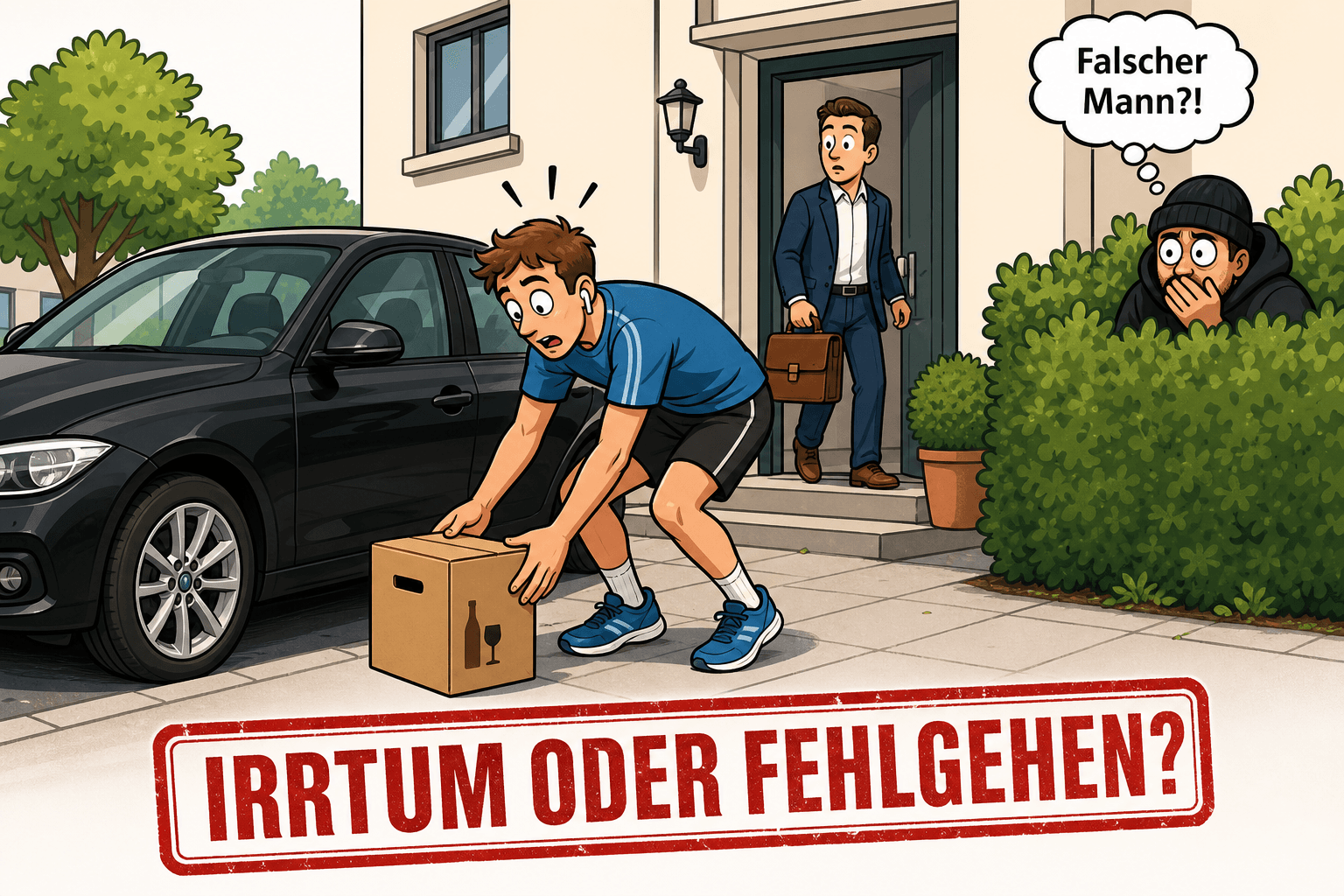 Sprengfalle vor der Autotür